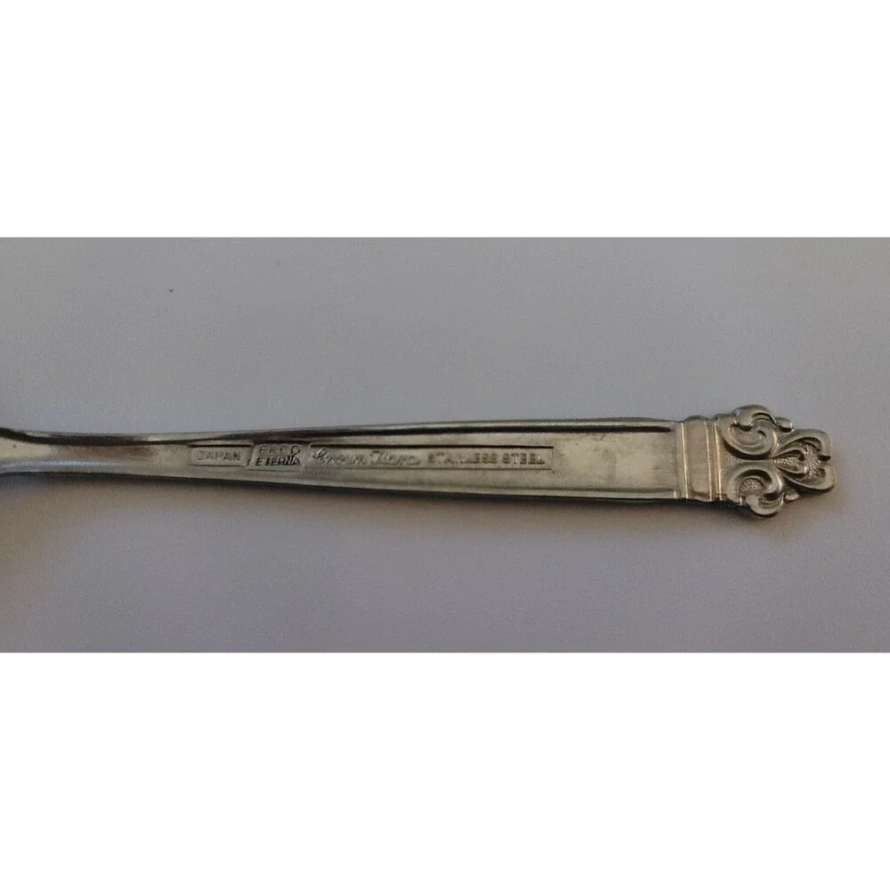 Vintage Ekco Eterna Stainless Steel Crown Tiara Sugar Spoon 5 3/4